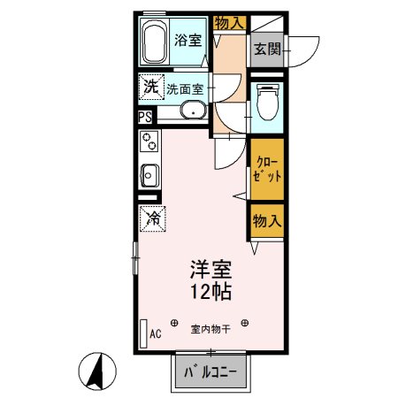 オー・ピュール 間取り図