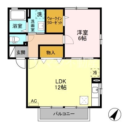 リベーラコートAB 間取り図