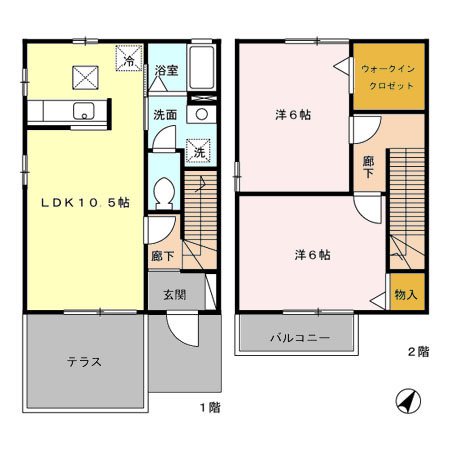 エル古城Ⅲ 間取り図