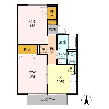 ポラールB 間取り図