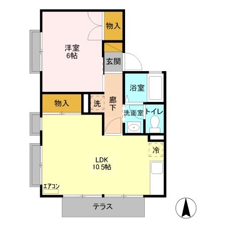 笠原ハイツA 間取り図