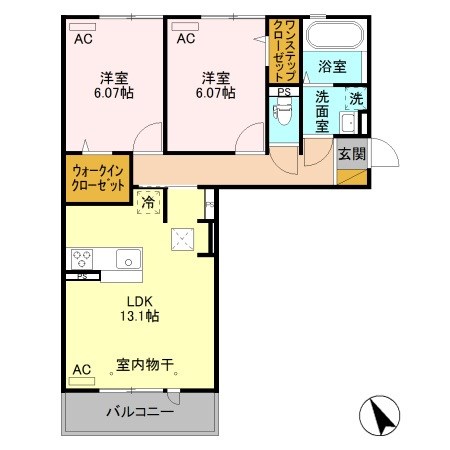 クレアシオン城北 間取り図
