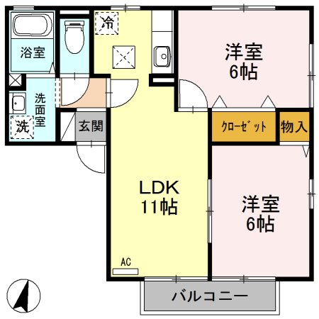 グランドゥール 間取り図