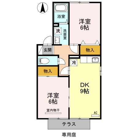 エクレールB 間取り図