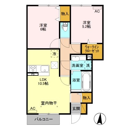 キャッツアイB 間取り図