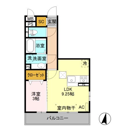 アロスネグロ 間取り図