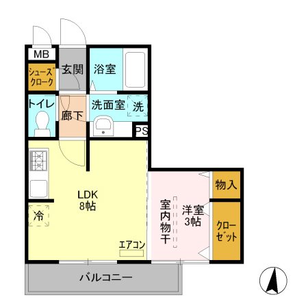 ブルースカイ 間取り図