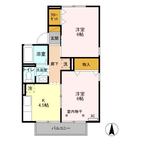 ポラールB 間取り図