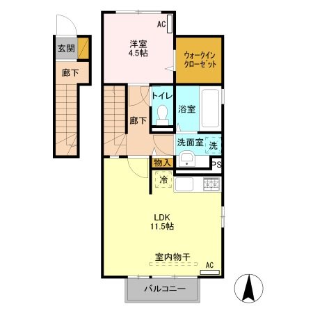 フォンテーヌデュオ 間取り図