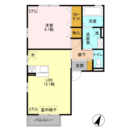 グランジェⅡ 間取り図