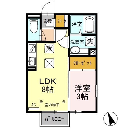 コンツェルト貝沢Ａ 間取り図