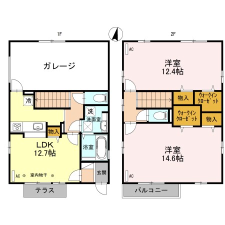 総社二丁目貸住宅 間取り図