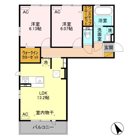 クレアシオン城北 間取り図
