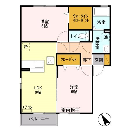 コンフォートB 間取り図