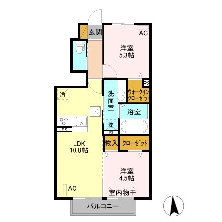 ニューエラ蒼海 間取り図