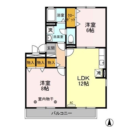 ジュネスなかじま 間取り図