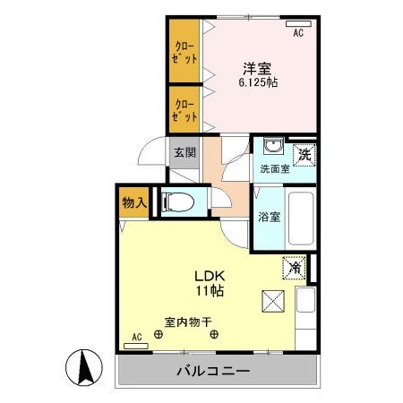 レーブ中泉 間取り図
