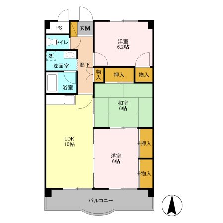 ロワイヤル 間取り図