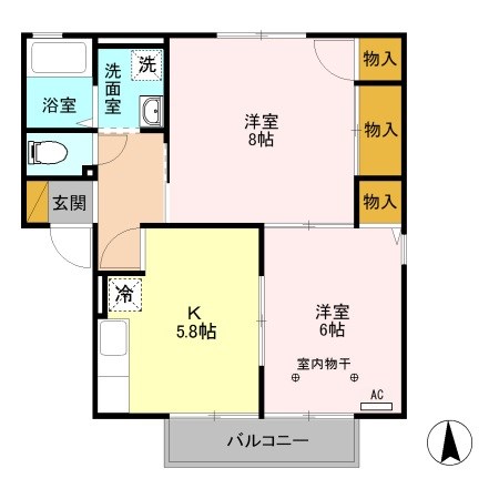 パミドールA 間取り図