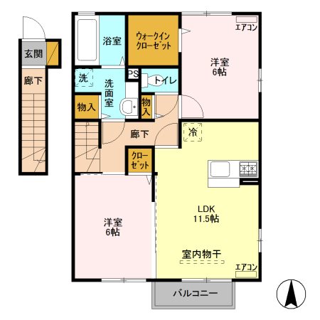 ヴァン　ベルジュ 間取り図