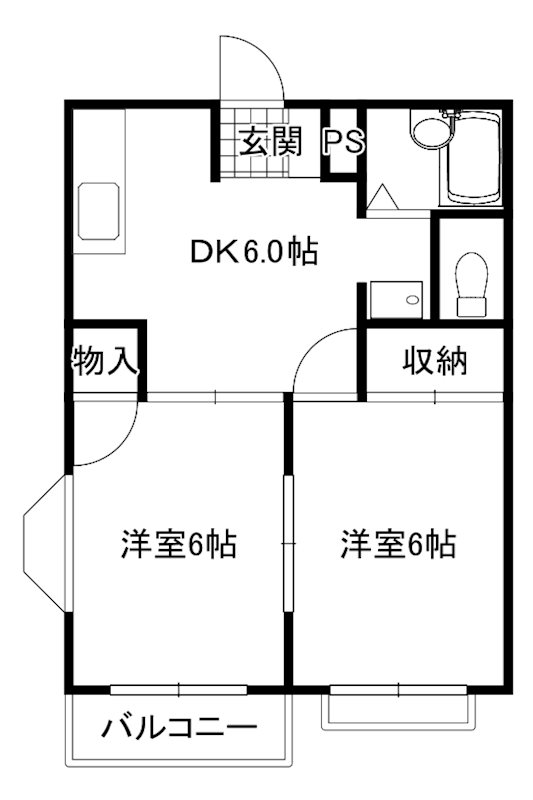 エルディムTS 間取り図