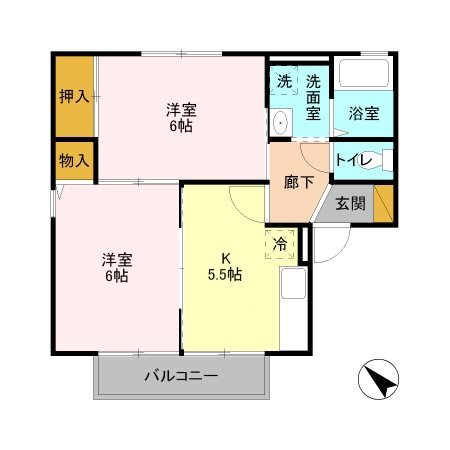メルベーユ・ミキ 間取り図