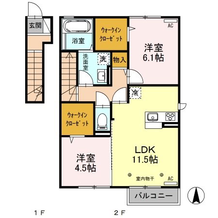 フランボワーズ 間取り図