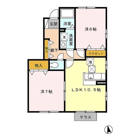 グリーンハウス 間取り図