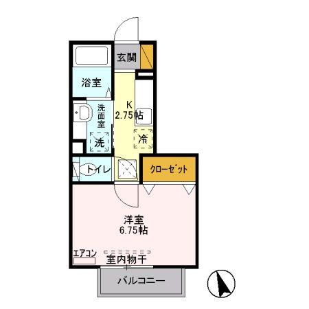 グレイス・シャンブル  間取り図