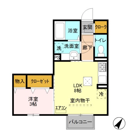 ミッドパレス１ 間取り図