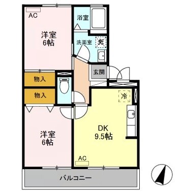 ミルホイール　Ⅴ 間取り図