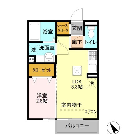 プレシャス上大島 間取り図