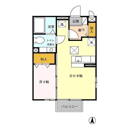 グリーンハイムA・B 間取り図