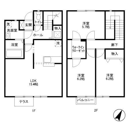 サージＢ 間取り図