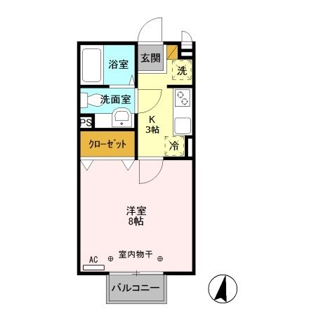 グローリアＡ 間取り図