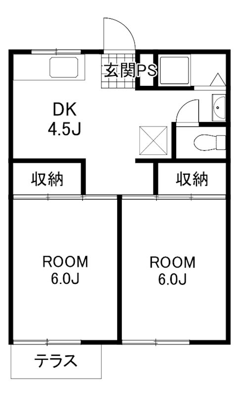 シルクハイツＡＢ 間取り図