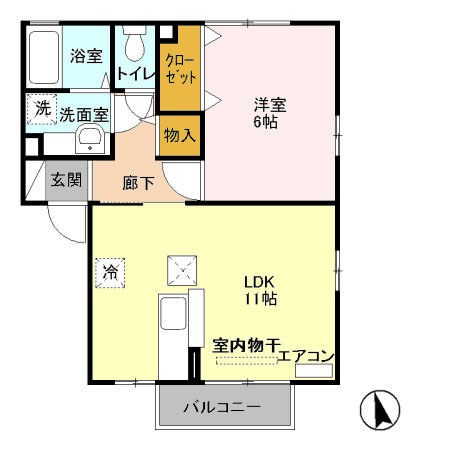 パークサイド21Ｂ 間取り図