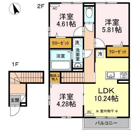 サニーフラット 間取り図