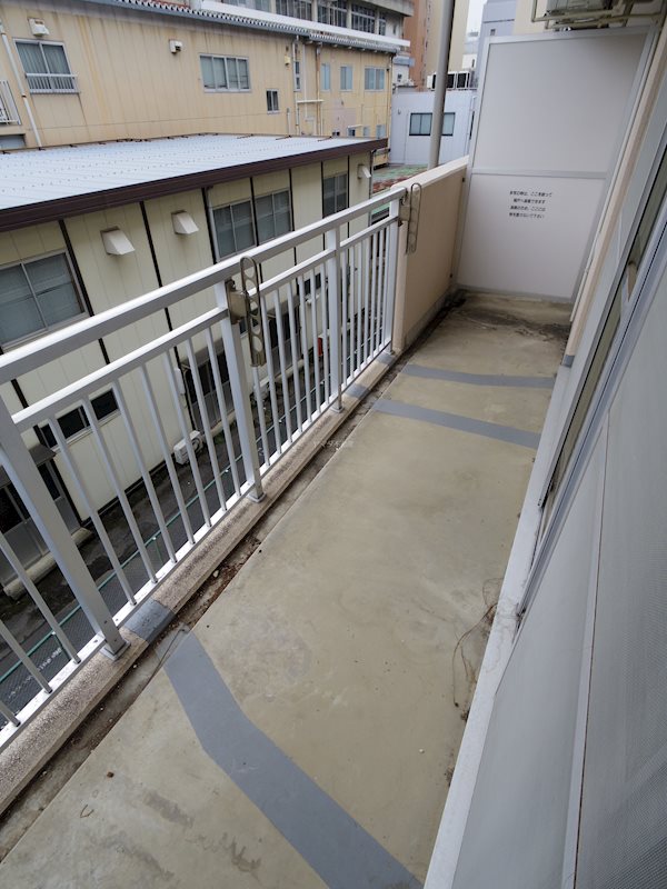 高砂ハイツ高崎東口 ベランダ
