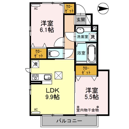 ハイグレードみずほ野Ⅲ 間取り図