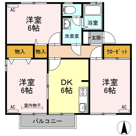 ヴェルフィーユABC 間取り図