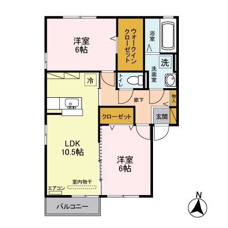 フェリーチェ　B 間取り図