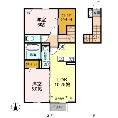 ラ・ルミエールA 間取り図