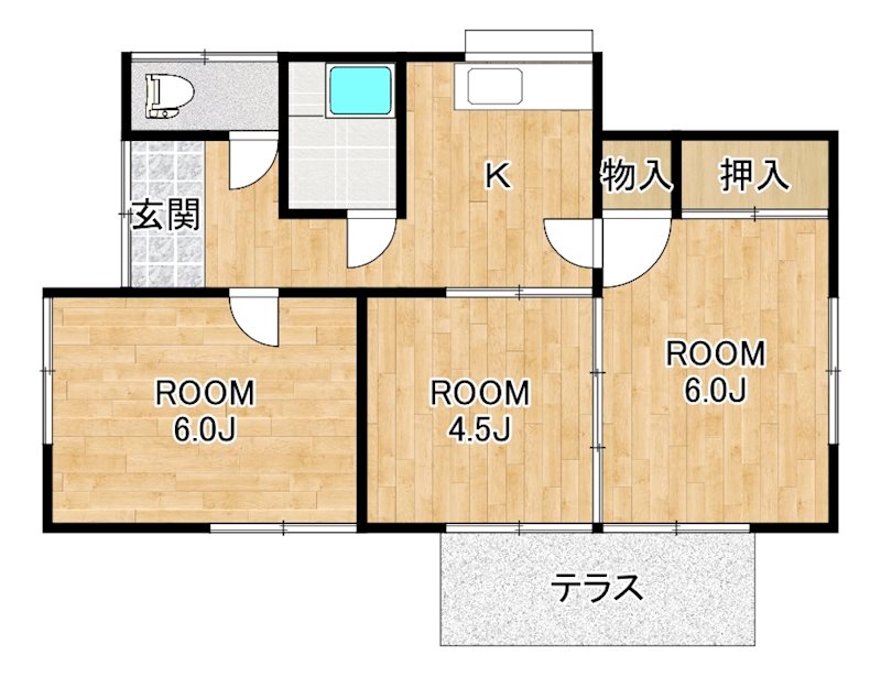 赤石住宅   間取り図