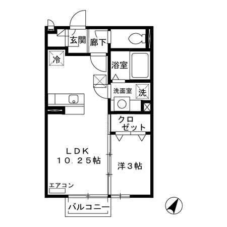 ルミエールF 間取り図