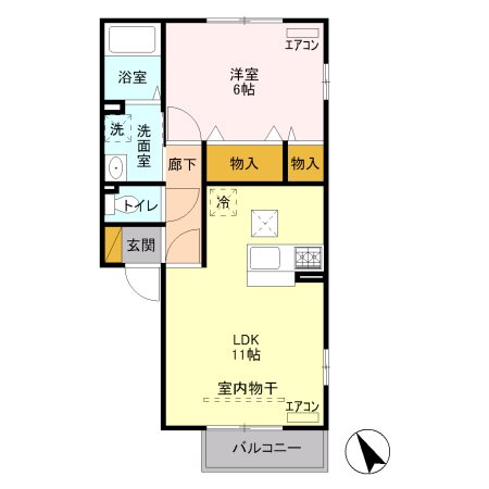 パルクヴェールⅡ 間取り図