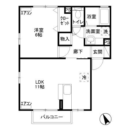 フェルメール21 間取り図