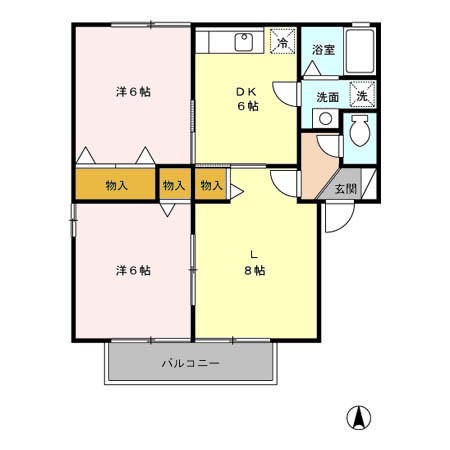 アビイロード　２ 間取り図
