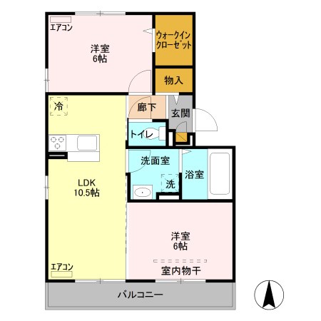 エスポワール明神 間取り図