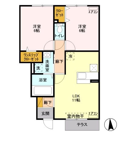 クリスタルコート 間取り図